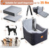 2 1 35 lbs, in Dog Car Seat Bed for Small/Medium Dogs Up to Travel Dog Booster Seat with Memory Foam Thick Cushion