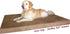 Dogbed4less DIY Pet Bed Pillow, Brown MicroSuede Duvet Cover, 55X47X4 Inch - Covers Only