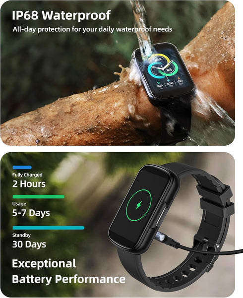 Counter/Calories/Stopwatch, IP68 110+ Parsonver Fitness Tracker with Step Health Activity Tracker with Heart Rate Sleep