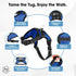 No Pull Reflective Adjustable Dog Harness with Handle - Comfortable Soft All Weather Mesh for Small, Medium, Large Dogs