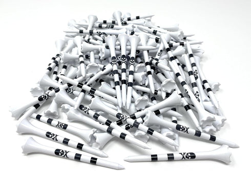 NorthPointe Skull and Crossbones Golf Tees, Plastic, 3 1/4-100 Tees in Bulk