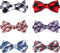 Segarty 6 PCS Dog Bow Tie, Holiday Grooming Bulk Bows for Pet Puppy Photography, Cute Plaid Patterned Gift