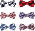 Segarty 6 PCS Dog Bow Tie, Holiday Grooming Bulk Bows for Pet Puppy Photography, Cute Plaid Patterned Gift