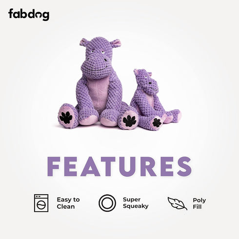 fabdog Floppies Plush Dog Toy - Cute & Durable Squeaky Dog Toys - Best Squeak Toy for Puppies and All Breeds | Ideal