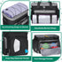 IGOLUMON Large Dog Travel Bag Set, Multi-Pockets Tote Organizer with 2 Food Containers and Bowls