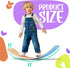 bagacootha 32" Ultimate Wooden Wobble Balance Board for Kids by Wooden Toddler Toys & Kids Rocker for Endless Play