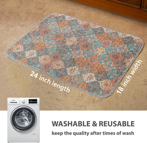 18" x24" nunubaby Washable Pee Pads for Dogs, Stylish, Non-Slip and Leak-Proof Pee Mat. ultra-absorbent Reusable potty
