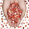 Carnelian Agate Crystal Chips, 1lb 1200+pcs Natural Aquarium Gravel Rocks for Indoor Decor