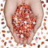 Carnelian Agate Crystal Chips, 1lb 1200+pcs Natural Aquarium Gravel Rocks for Indoor Decor