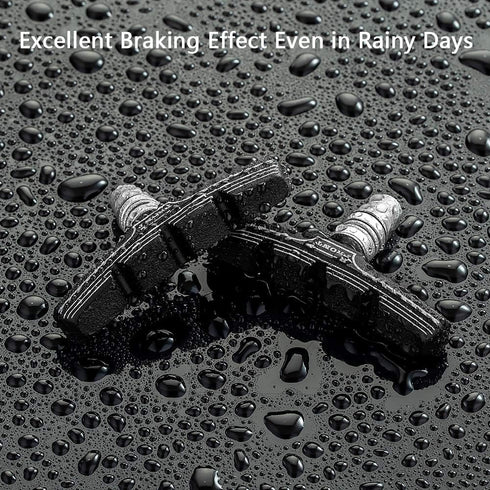 Hapleby 4PCS Premium Bike Brake Pads, Professional Mountain Bicycle V-Brake Blocks Kit with Free Hex Wrench