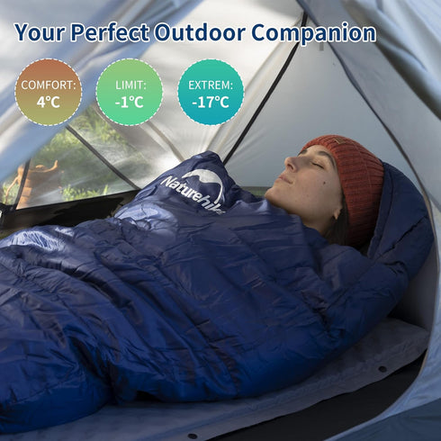 Naturehike 20 Degree Ultralight Mummy Sleeping Bag, 0 Degree Lightweight Sleeping Bag for Hiking and Camping