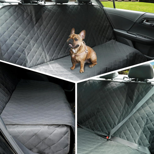 4 Meolsaek Dog Car Seat Cover for Back Seat, Scratch Proof Nonslip Pet Car Seat Cover, Layers Waterproof Heavy Duty