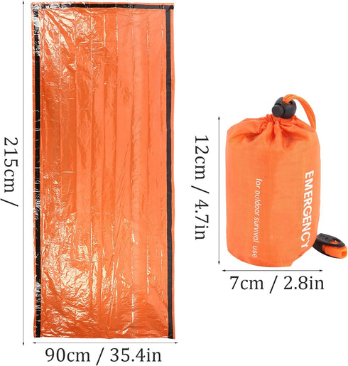 Orange Multi-Purpose Insulated Sleeping Bag, Waterproof for Camping and Hiking