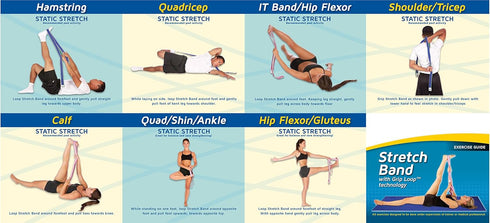 Pro-Tec Pink Stretch Band, Resistance Bands for Strength Training, Easy to Use, Toning, Working Out