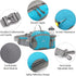 Peicees Large Hiking Fanny Pack Waist Bag for Men Women with Bottle Holder Water Resistant for Hiking Camping
