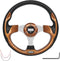 Golf Cart Steering Wheel for EZGO YAMAHA Club Car Precedent Most Golf Carts Wood Grain