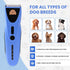 We Love Doodles Dog Clippers for Thick Coats - Powerful Cordless Trimmer with 8 Detachable Blades