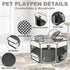Aivituvin Dog Playpen Foldable Pet Play Pens with Carrying Bag for Cat, Puppies, Rabbits, Chickens, Durable Portable
