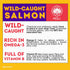 HOLI Freeze Dried Salmon Dog Food Topper - Human-Grade Wild Caught Salmon with Omega 3 & 6 - 1.5oz Flavor Enhancer