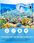 Snorkeling Gear Set for Adults, 4 in 2 with Panoramic Diving Mask, Anti-Fog Snorkel, Fins, and Travel Bag