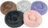 Best Pet Supplies Round Donut Dog Bed, Plush Faux Fur Fabric, Anti-Anxiety Cushion, Soft Ergonomic Support, Gray