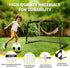 2 Set Kids Soccer Goals for Backyard with Training Equipment, Portable Foldable Practice Nets with Ball, Dice & Mat