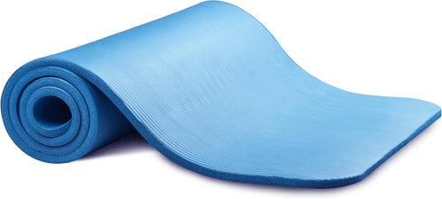 Signature Fitness Extra Thick 1/2-Inch Anti-Tear Yoga Mat with Carrying Strap