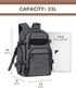 Tactical Laptop Backpack for Men, Military Backpack in Grey