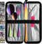 VANDBAO Camping Utensils Set, Portable Travel Cutlery with Case, Reusable Stainless Steel Flatware, Rainbow Set
