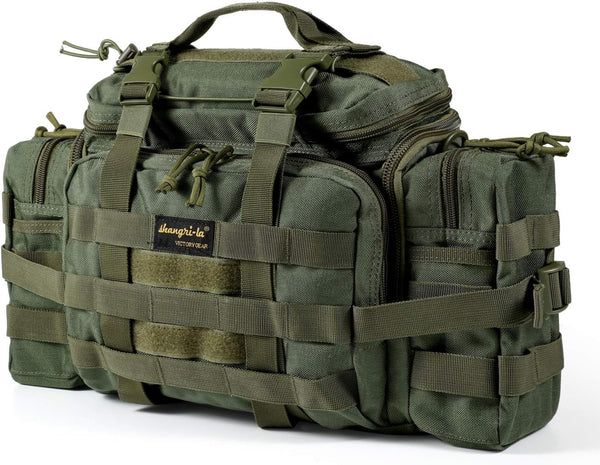 SHANGRI-LA Tactical Outdoor Sling Backpack, Hiking Fanny Waist Pack
