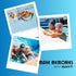 Sporti Silicone Swim Cap with Graphic Design, Non Slip Swimming Cap, Easy Wear and Removal