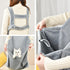 Cozy Pet Carrier Apron, Hands-Free Cat Sling for Indoor Outdoor Travel, Grey
