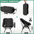 Howjoe Lightweight Camping Chairs with Adjustable Height, Portable Camping Chairs for Adults with Carry Bag and Side
