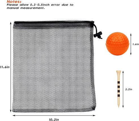 Bac-kitchen 40 Pack Foam Golf Practice Balls - Realistic Feel and Limited Flight Training Balls for Indoor or Outdoor