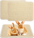 2 Pieces Rabbit Scratcher Mat, Natural Sisal Cat Bunny Rabbit Scratching Pad,