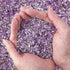 EZEELAI 0.5 Lb/230g Amethyst Crystal Chips Bulk Tumbled Crushed Stones 3-5mm, Natural Crushed