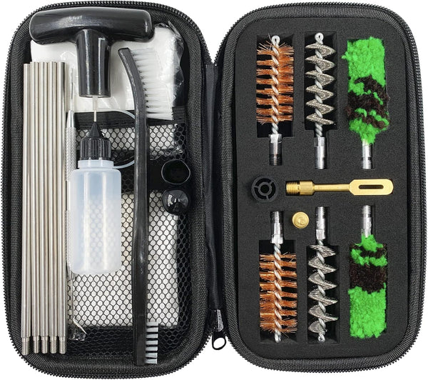 Shotgun Cleaning Kit 12 Gauge, 30 Inch Stainless Steel Cleaning Rod with Adaptor, Double the Consumables