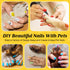 Dog Nail Polish Pens - Quick Dry, 12 Colors Safe Dog Nail Polish Set for DIY Pretty Nails, Non-Toxic, Pet Nail