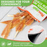 MON2SUN 4-4.5 Inch (18.34 -Pack 1) Dog Rawhide Twist Chicken Wrapped Rawhide Sticks for Puppy and Small Dogs, Promotes