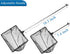 Lpraer 5" x 6" Aquarium Fish Net, Extendable Telescopic Stainless Steel Handle for Fish Tank