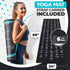 Instructional Yoga Mat with Poses Printed, Non-Slip Extra-Thick Yoga Mat for Beginners