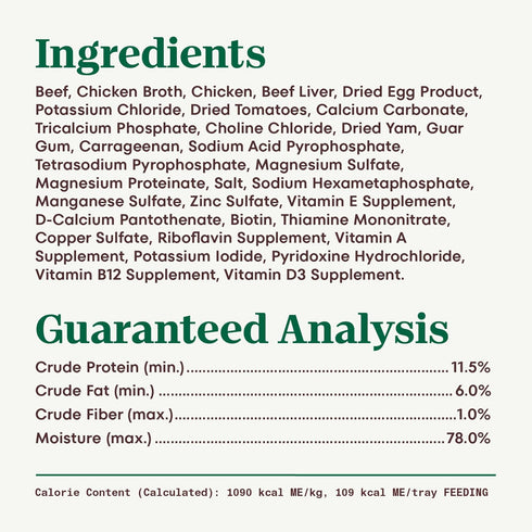 3.5 oz. (24 Count, Pack 1) Nutro Adult Natural Grain Free Wet Dog Food Pate, Adult Dog Food Wet Recipe, Tender Beef