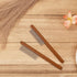 2pcs Grooming Comb for Pets, Solid Wood Cat Combs with Wide & Narrow Rounded-Tip Steel Teeth for Tangled Hair