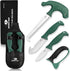 Mossy Oak 4 Pcs Field Dressing Kit, Hunting Knife Set with Gut-Hook Skinner, Caping Knife, Saw, Sharpener for Deer