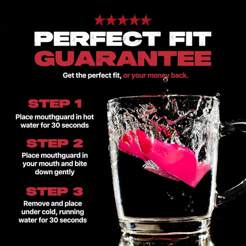 SAFEJAWZ Sports Mouthguard Slim Fit - Adult and Junior Mouth Guard with Case for Boxing, Basketball, Lacrosse,