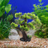 11.41 10.23 2.75 Inches, BESPORTBLE Bonsai Tree for Aquarium, Resin Fish Tank Landscape Decoration, Simulated Green