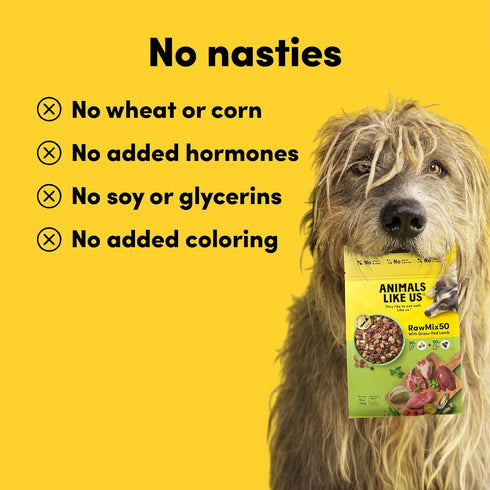 RawMix50 Freeze-Dried Raw Grass-Fed Lamb Recipe Dog Food, Protein Rich, Non-GMO, 12 oz