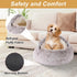 Dog Beds for Small Dogs - Cat Bed Cave, Washable Cute Cat Bed - Cozy Nook Pet Bed for Small Medium Pets (Coffee, 20")