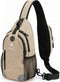 Sling Backpack for Women & Men, Crossbody Travel Bag with Water Bottle