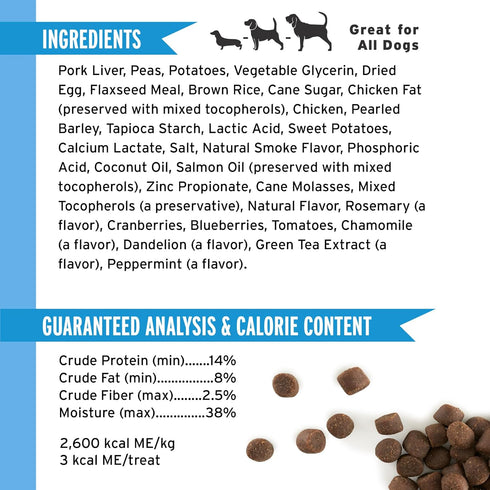 Pet Botanics 20 oz. Pouch Training Reward Soft & Chewy, Chicken Flavor, 500 Treats Per Bag